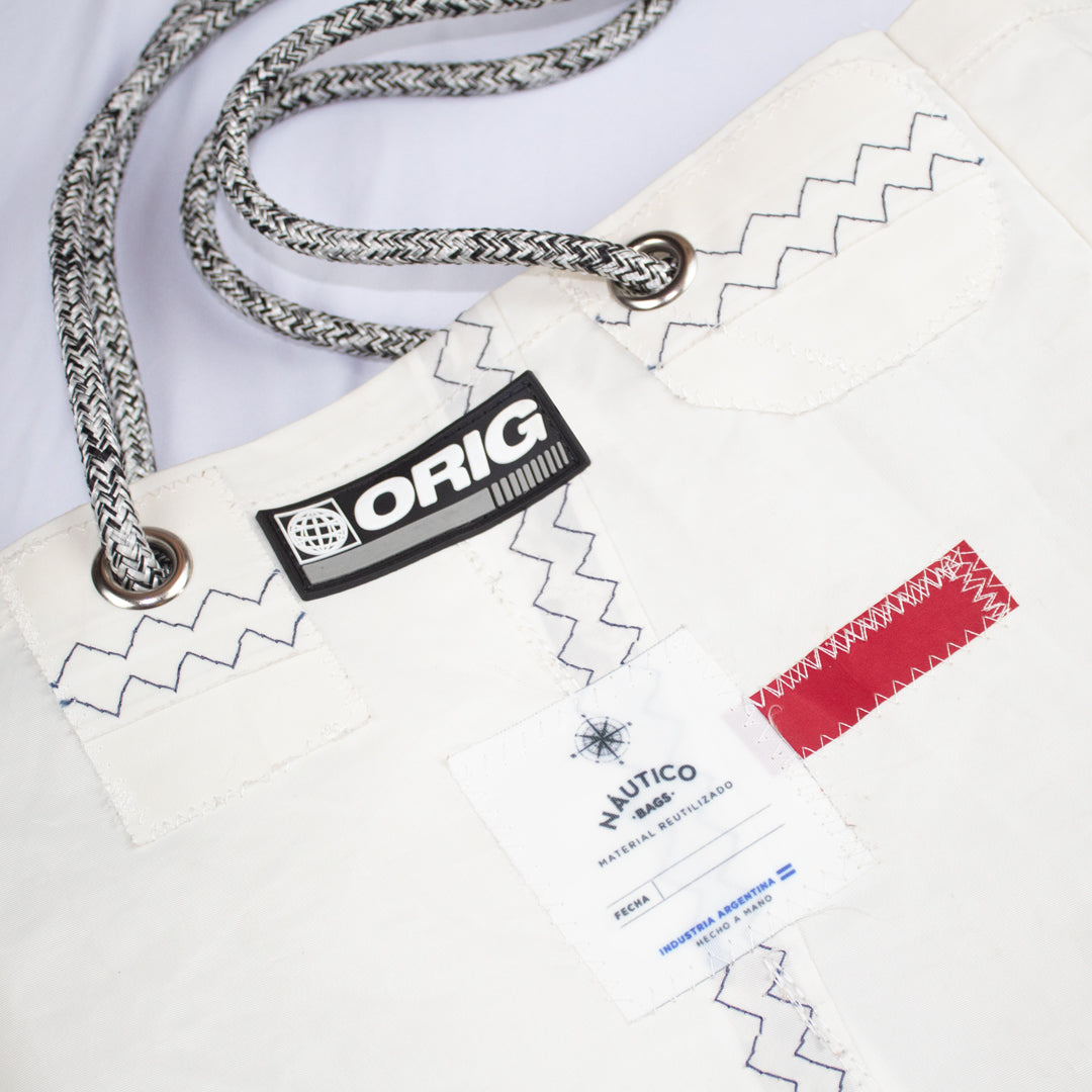 TOTE NÁUTICO BAGS WORLDWIDE WHITE